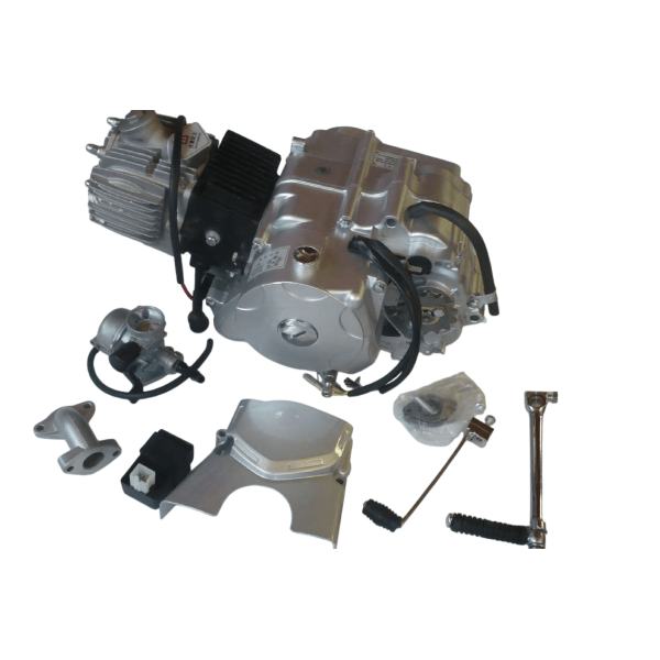 4-Gang Motor Set 70 ccm halbautom. Kick & E-Starter unten Pitbike Monkey HMParts