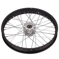 Stahl Felge 17 vorne schwarz XB Typ 4 15mm Dirt Pit Bike Cross HMParts