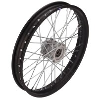 Stahl Felge 17 vorne schwarz XB Typ 4 15mm Dirt Pit Bike Cross HMParts