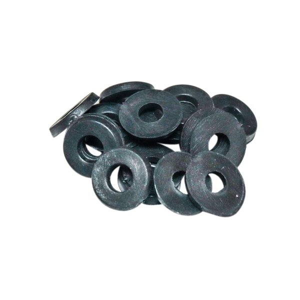 Unterlegscheibe Beilagscheibe 10x Gummi 15 x 6 x 2mm schwarz HMParts