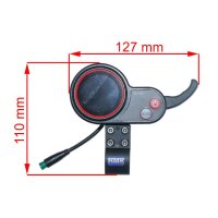 Display mit Daumengas 36V USB TF-100 E-Scooter Elektroroller