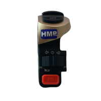 HMParts Schalterarmatur Ein Aus Turbo Blinker Rundstecker 7mm E Scooter Elektroroller