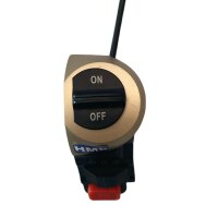 HMParts Schalterarmatur Ein Aus Turbo Blinker Rundstecker 7mm E Scooter Elektroroller