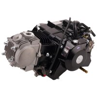 Motor Set 125 ccm halbautomatik E - Anlasser unten und Kickstarter schwarz HMParts