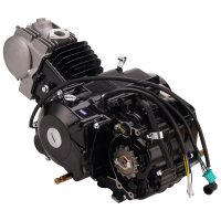 Motor Set 125 ccm halbautomatik E - Anlasser unten und Kickstarter schwarz HMParts