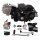 Motor Set 125 ccm halbautomatik E - Anlasser unten und Kickstarter schwarz HMParts
