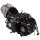 Motor Set 125 ccm halbautomatik E - Anlasser unten und Kickstarter schwarz HMParts