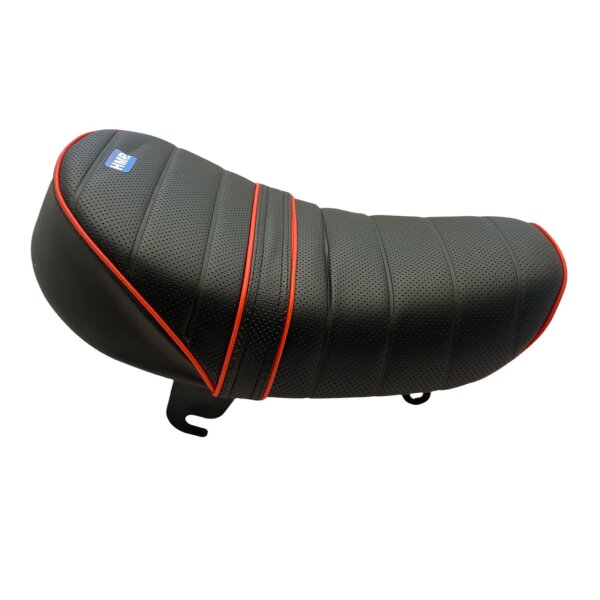 Monkey Replika Skyteam Skymini 50 & 125ccm Sitzbank Sitz schwarz mit rotem Keder
