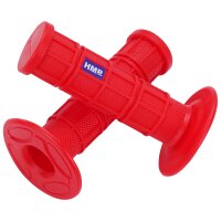 Griffgummi Lenkergummi Set 22 / 24 mm für Lenker mit Drehgasgriff Rot ATV Quad HMParts