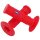 Griffgummi Lenkergummi Set 22 / 24 mm für Lenker mit Drehgasgriff Rot ATV Quad HMParts