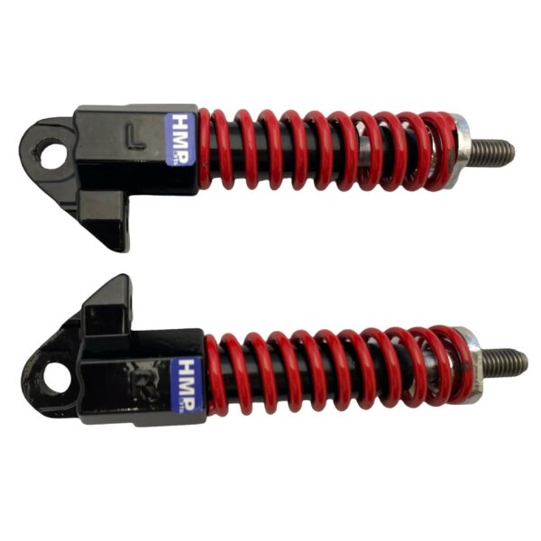 Stossdämpfer Federbeine 165mm vorne für 8 Zoll  Rad Schwarz Rot  E Scooter Elektroroller HMParts
