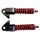 Stossdämpfer Federbeine 165mm vorne für 8 Zoll  Rad Schwarz Rot  E Scooter Elektroroller HMParts