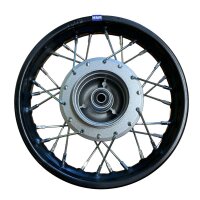 Stahl Felge Trommelbremse 10 Zoll vorne schwarz Pit Dirt Bike Cross HMParts
