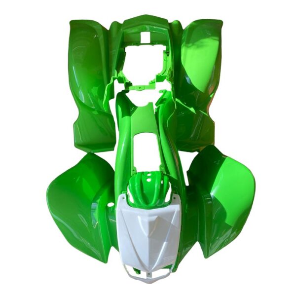 HMParts Quad ATV Bashan BS200S-7 Plastik Set grün / weiss