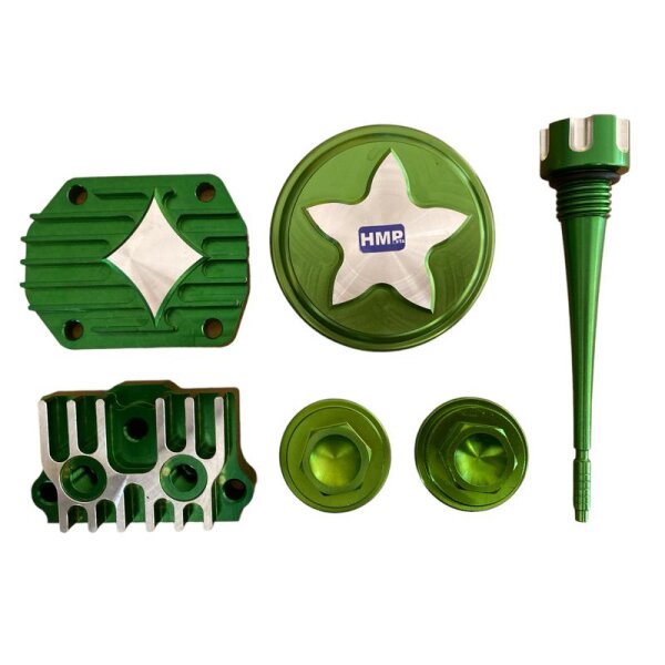 Performance Motordeckel Set Grün Dirt Bike Pit Bike Monkey Kinder Quad HMParts