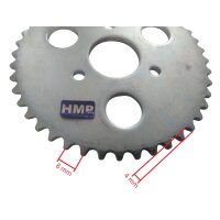 Kettenrad 44 Zähne für Kette T8F E-Scooter  Gas Scooter HMParts