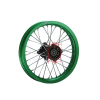 Alu Felge eloxiert 12 Zoll hinten grün 12 mm Typ2...