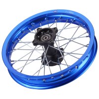 Alu Felge eloxiert 14 Zoll hinten blau 12 mm Typ 2