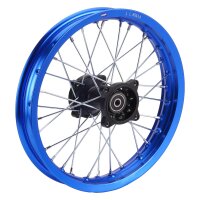 Alu Felge eloxiert 14 Zoll hinten blau 12 mm Typ 2