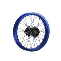 Alu Felge eloxiert 14 Zoll hinten blau 12 mm Typ 2