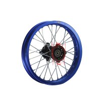 Alu Felge eloxiert 14 Zoll hinten blau 12 mm Typ 2