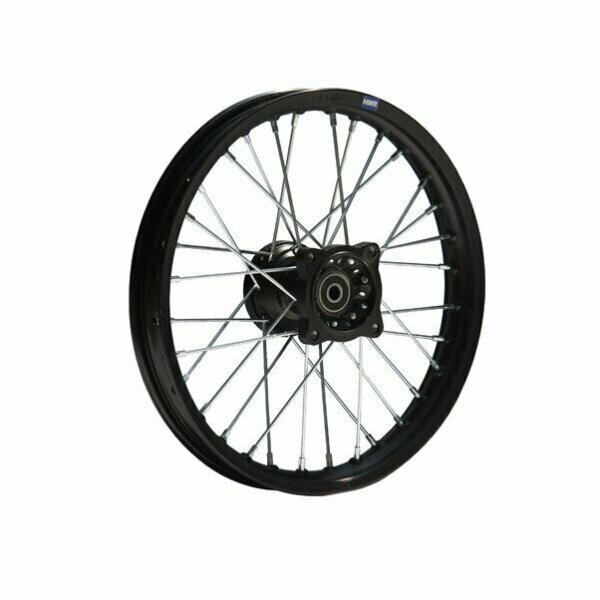 Alu Felge eloxiert 17 Zoll Vorne Schwarz 15 mm Typ2 Pit Dirt Bike Cross