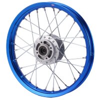 Alu Felge Eloxiert 14 Zoll vorne Blau 12 mm Achse Pit Bike Dirt Bike Cross - HMParts