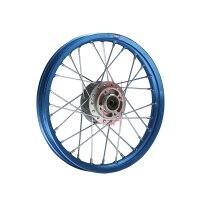 Alu Felge Eloxiert 14 Zoll vorne Blau 12 mm Achse Pit Bike Dirt Bike Cross - HMParts