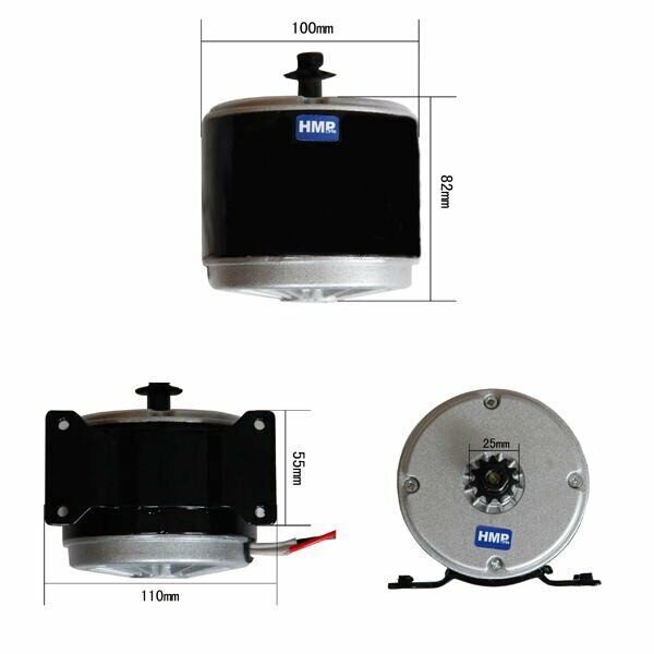 Elektro Motor mit Halter 36 V  300 W MY1016 E- Scooter / RC