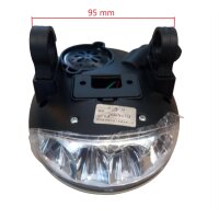 Kombieinheit Batterie Power Hupe Scheinwerfer 36V  E - Scooter Universal HMParts