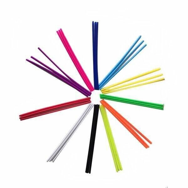 Speichen Dekoration Deko Set neon orange Dirt Bike Pit Bike Fahrrad HMParts