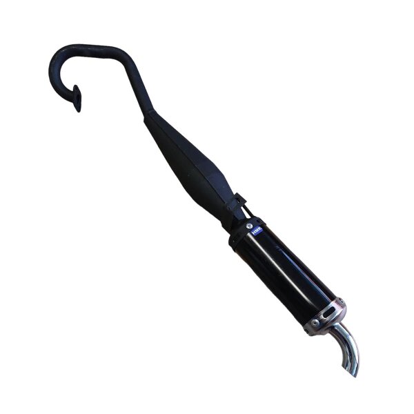 Auspuff schwarz chrom 47 & 49ccm Pocket Bike Mini Moto