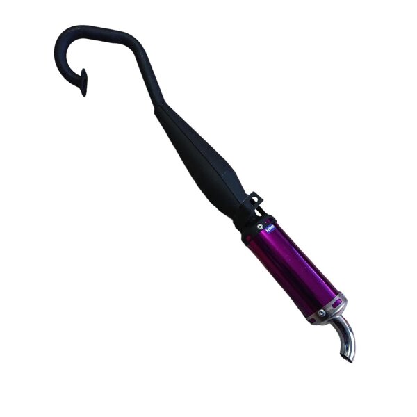 Auspuff violett / chrom Pocket Bike Mini Moto 47 & 49 ccm