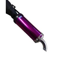 Auspuff violett / chrom Pocket Bike Mini Moto 47 & 49...