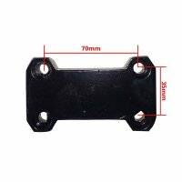 Gabelbrücken Set Typ 7 schwarz 200mm UP Side Down Alu Dirt Bike Pit Bike HMParts