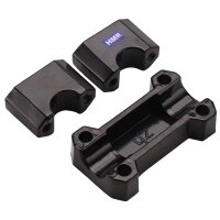 Gabelbrücken Set Typ 7 schwarz 200mm UP Side Down Alu Dirt Bike Pit Bike HMParts