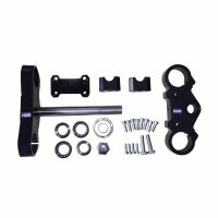 Gabelbrücken Set Typ 7 schwarz 200mm UP Side Down Alu Dirt Bike Pit Bike HMParts