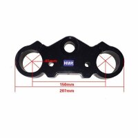 Gabelbrücken Set Typ 7 schwarz 200mm UP Side Down Alu Dirt Bike Pit Bike HMParts