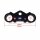 Gabelbrücken Set Typ 7 schwarz 200mm UP Side Down Alu Dirt Bike Pit Bike HMParts