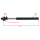 Tauchrohr Standrohr Set 630mm schwarz