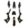 Verkleidung Set Typ 9 schwarz Dirtbike Minicross 2-Takt 10" Räder CRF 50 HMP