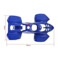 Plastik Set HMP Spider Style blau schwarz Quad ATV Kinderquad 50 - 125cm
