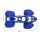 Plastik Set HMP Spider Style blau schwarz Quad ATV Kinderquad 50 - 125cm