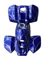 Plastik Set HMP Spider Style blau weiß Quad ATV Kinderquad 50 - 125cm
