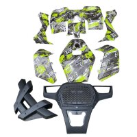Trittbretter Set schwarz Kunststoff China ATV Quad HMP Extreme 110 125ccm