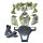 Trittbretter Set schwarz Kunststoff China ATV Quad HMP Extreme 110 125ccm