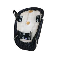 Sitzbank Sitz schwarz mit Keder weiß Skyteam Skymonkey Zenhua Monkey