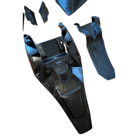 Verkleidung Set Typ 10 schwarz Dirtbike Pitbike 14" / 17" Räder 125 - 250 ccm HMP