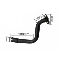 Auspuffkrümmer Mittelstück Einflutig für Endtopf Typ 32, Ø LK 60 mm