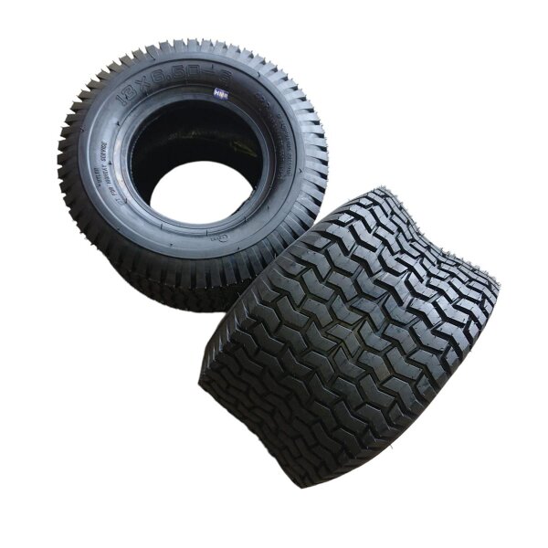 Reifen 2x 13x6.50-6 CLEVER 4PR ATV Quad Rasentraktor Aufsitzmäher Schneeräumer